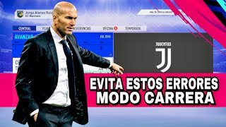 FIFA 19  8 ERRORES QUE NO DEBES COMETER EN EL MODO CARRERA [upl. by Ciryl]