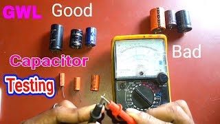 Good or Bad Capacitor Testing Use a Analog Multi Meter  Testing of Capacitor Good or Bad [upl. by Grube27]