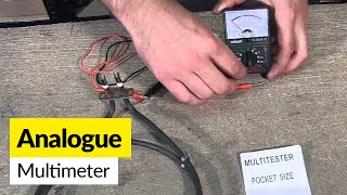 How to use an analogue multimeter Rolson [upl. by Acimad]