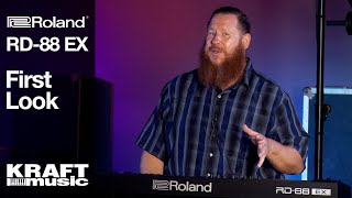 Roland RD88 EX Stage Piano  First Look [upl. by Brana]