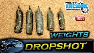 Dropshotting  How to make your own dropshot weight  TAFishing [upl. by Aleak7]