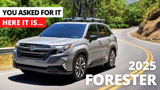 All New 2025 Subaru Forester  Finally Sleeker and More Refined Design  Subaru Is Listening [upl. by Aniretac]