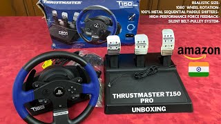 Thrustmaster T150 Pro Racing Wheel Unboxing  Force Feedback PCPS3PS4 Compatible  iVarunKumar [upl. by Ellenor]