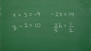 Let’s Solve These Basic Algebra Equations StepbyStep…… [upl. by Homerus]