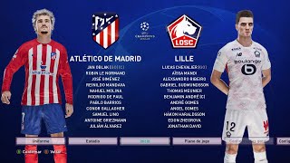 Atlético de Madrid x Lille  UCL 20242025  1°Fase  3°Rodada SIMULAÇÃO [upl. by Aiuoqes]