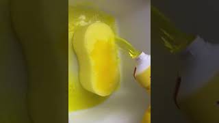 Opening New car sponge amp CIF CREAM 🍋LYSOL lemon POUR asmr [upl. by Aneek]