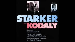 Starker plays Kodaly  Duo for Violin and Cello Op 7 [upl. by Itisahc]