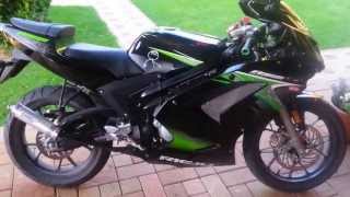 My Rieju RS2 Matrix 50ccm 2stroke walkthrogh and sound with gianelli exhaust [upl. by Trev]