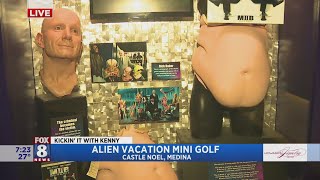 Kenny checks out Alien Vacation Mini Golf at Castle Noel [upl. by Ayaladnot88]