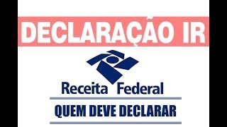 Imposto de Renda 2024  Quem Deve Declarar IR Tabela IRPF 2024 [upl. by Booker100]