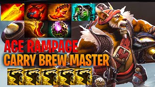 Ace Carry Brewmaster  Dota 2 Pro Immortal Brewmaster Gameplay 734b [upl. by Eleonore224]