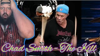 CHAD SMITH LISTENING TO AND PLAYIN THE KILL FOR THE FIRST TIME [upl. by Justis]