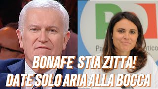 Belpietro contro Bonafé  lei e il PD NON CAPITE UNA MAZZA  DATE ARIA ALLA BOCCA📢 [upl. by Suoicul159]