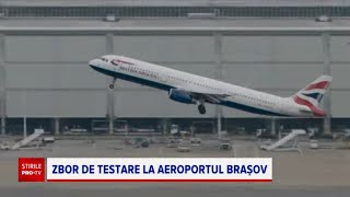 A aterizat primul avion pe Aeroportul Internaţional Braşov Când vor începe cursele comericiale [upl. by Raddi616]