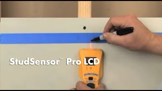 How to Use a Zircon StudSensor Pro LCD Stud Finder to Find Wall Studs [upl. by Radman]