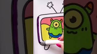 Alien ASMR Coloring alien satisfyingcoloring asmr [upl. by Grossman]