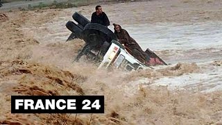 Inondations au MAROC  au moins 28 morts dans des précipitations dintensité quotexceptionnellequot [upl. by Irmo502]