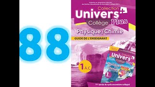 univers plus physique chimie 1AC page 88 le mélange homogène [upl. by Sivahc899]