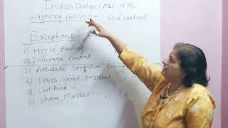 Indian Contract Act 1872 Lecture No8  Wagering Contract sec 30 [upl. by Anaibib]