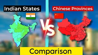 Comparison of Indian States to Chinese Provinces Indian Provinces Vs Chinese Provinces🇮🇳🇨🇳 [upl. by Agnimod]