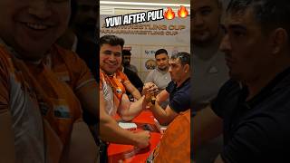 YUVI AFTER PULL MATCHES worldarmwrestling armwrestler worldarmwrestlingleague globalarmwrestling [upl. by Annairt]