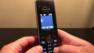 Panasonic TPA60 Add a phonebook entry [upl. by Balbinder]