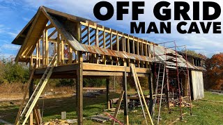 2000 HOUSE  ROUGH FRAMING  OFF GRID MAN CAVE  EP 16 [upl. by O'Rourke587]