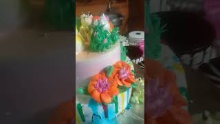 Jungle cake 2 layer meinbutterscotchcake birthdaymilionसब्सक्राइबर [upl. by Einavoj]