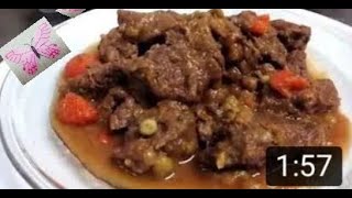 Carne guisada  monsieurcuisinerecetas [upl. by Airbmac188]