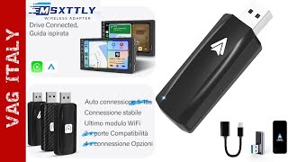 Android Auto Wireless con ladattatore super compatto MSXTTLY [upl. by Lenssen]