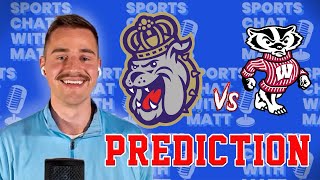 Wisconsin vs James Madison Basketball Prediction  This is EVERYONES 125 Upset Pick [upl. by Gabey639]