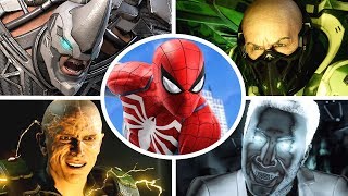 SpiderMan PS4  All Bosses  Cutscenes [upl. by Lrak]