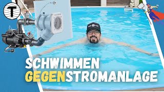 Schwimmen GEGENstromanlage Aqua Flow Jet von Poolsana [upl. by Essyla972]