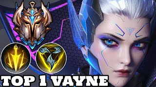 Wild Rift Vayne  Top 1 Vayne Gameplay Rank Challenger [upl. by Adialeda328]