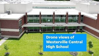 Drone views of Westerville Central High School [upl. by Benito613]