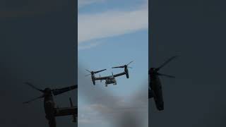 VC22 Osprey taking off from RAF Mildenhall So happy to see these flying again [upl. by Icnan]