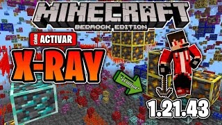 👉 Cómo ACTIVAR XRAY para Minecraft Bedrock 12143 Nueva Versión [upl. by Julis]