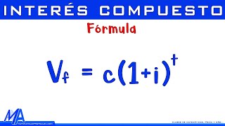 Fórmula del interés compuesto  Explicación [upl. by Ricca]