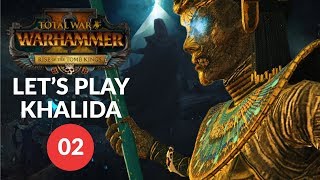 Total War Warhammer 2 Vortex  BONED  Tomb Kings Khalida Lets Play 02 [upl. by Elladine347]