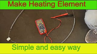 How to make Heating Element DIY Nichrome wire heating coil [upl. by Noedig]