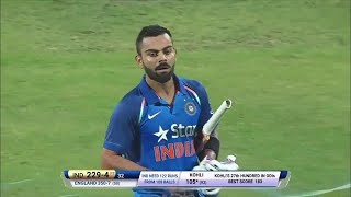 Virat Kohli 122 105 vs England 1st ODI 2017 Pune Ball By Ball [upl. by Arrat54]