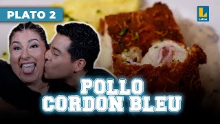 Pollo cordon bleu en salsa de champiñones con puré de papas y arroz  El Gran Chef Famosos [upl. by Adnohrahs941]