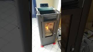 Abbattitore fumi stufa pellet stove accensione [upl. by Philip]