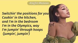 Ariana GrandePositions Lyrics Video [upl. by Ahsaetal720]