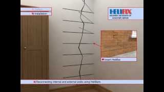 Reconnecting Internal Walls With External Walls  Helifix UK [upl. by Damha]