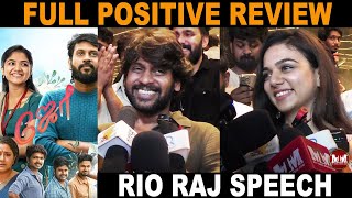 Joe  Positive Reviews From Audience🥹😍  Rio Raj Emotional Speech  joe mytamilmovie [upl. by Geiss861]