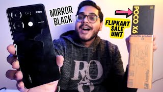 Poco X6 5G Mirror Black 8256GB Flipkart Unboxing and Full Overview  Amazing Phone Under 20K😍 [upl. by Afra865]