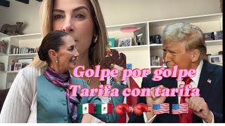 Tú pegas México responde Claudia Sheinbaum a Trump Carta desde Palacio Paralelos con AMLO Costos [upl. by Shira]