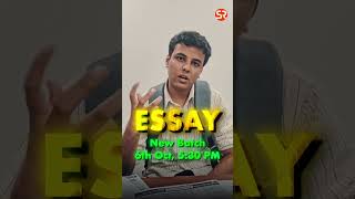 Essay New Batch 6th October 530 pm  Shubhra Ranjan Essay Writing [upl. by Malliw]