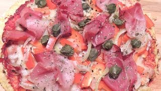 PIZZA quotNA DIECIEquot CZYLI ODCHUDZONA BEZGLUTENOWA DIETETYCZNA PIZZA LOW CARB Z KALAFIORA [upl. by Yorke]